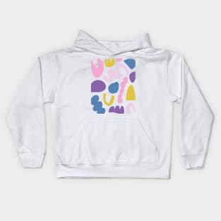 Abstract Shapes in Fun Colors Kids Hoodie